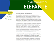 Tablet Screenshot of carregandooelefante.com.br